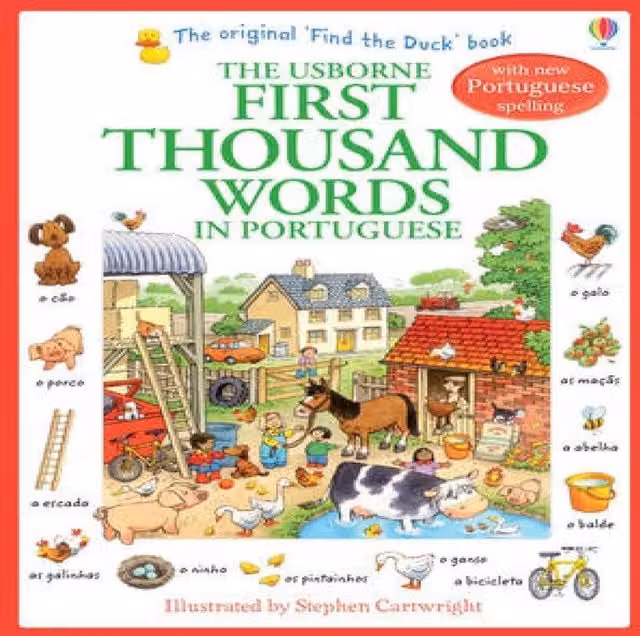 Usborne Publishing Ltd Heather Amery First Thousand Words in Portuguese Multicolour Paperback Book