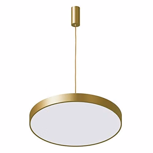 Netlighting Italux Orbital Modern LED Hanging Pendant in Gold/Brass, Warm White 3000K, 3600lm – 1