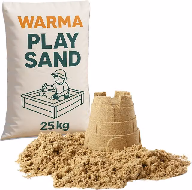Warma Childrens Play Sand, Beige and Yellow, 25kg