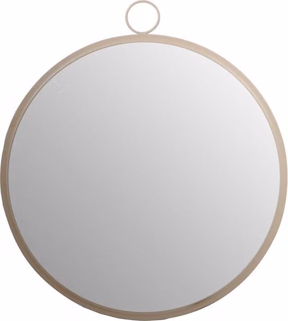 Orsina Karval Round Wall Mirror with Gold Metal Frame