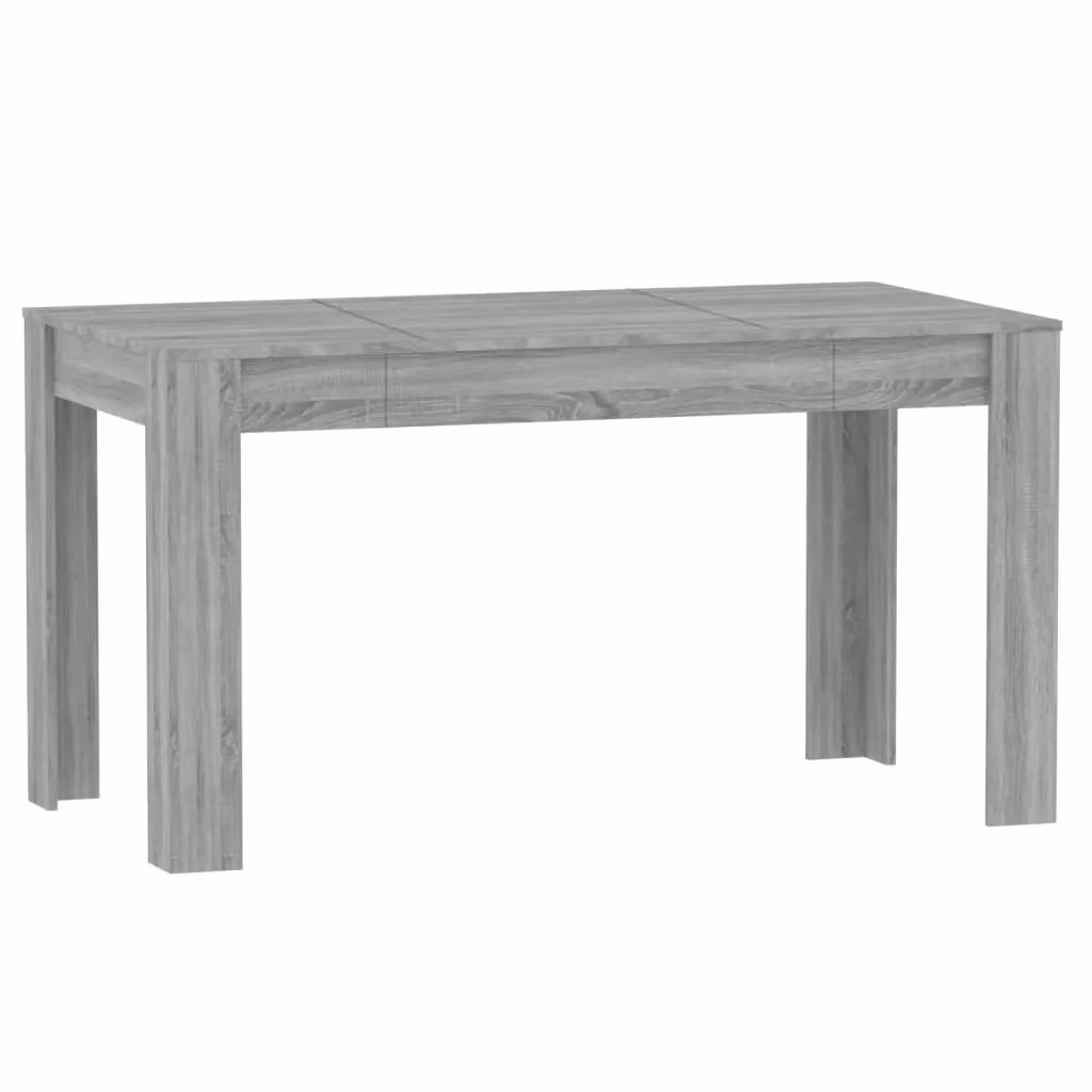Berkfield Home Grey Sonoma Modern Rectangular Dining Table, W/D/H: 140 x 74.5 x 76 cm – 2