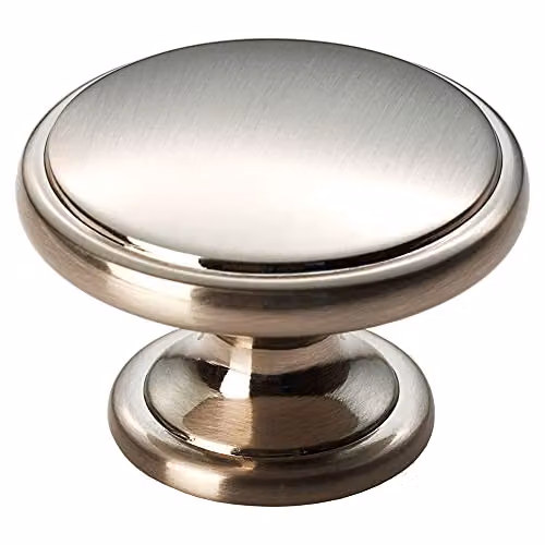 Loops 4 Pack Ring Domed Cupboard Door Knobs in Brushed Silver – 2