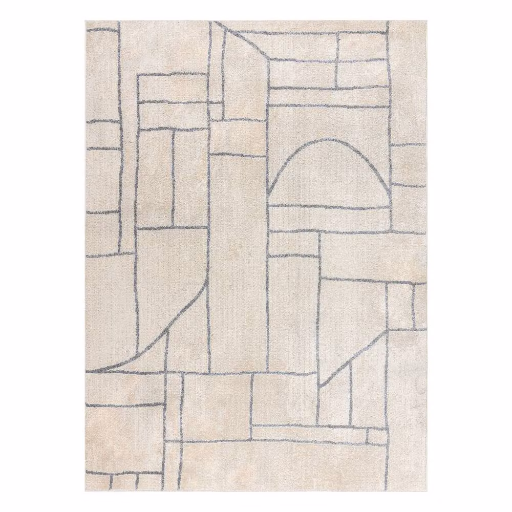RugsX Fusion Geometric Modern Rug in Yellow, W/D: 200 x 290 cm