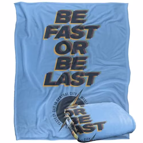 LOGOVISION Justice League The Flash Super Soft Fleece Throw Blanket, Multicolour, W: 127 cm, D: 152.4 cm