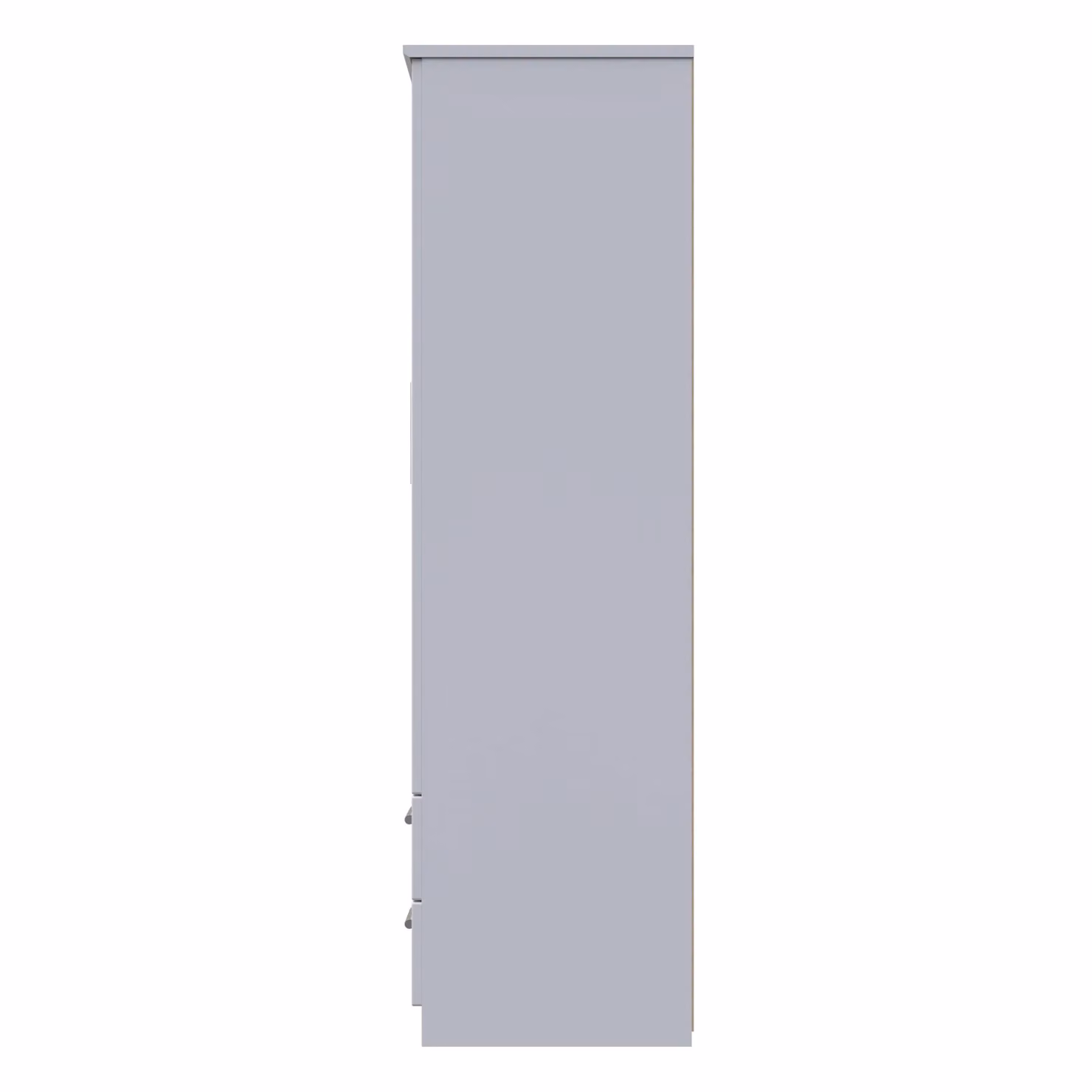 2 U Windsor Ready Assembled Triple Wardrobe with Two Drawers in Mid Grey – 2
