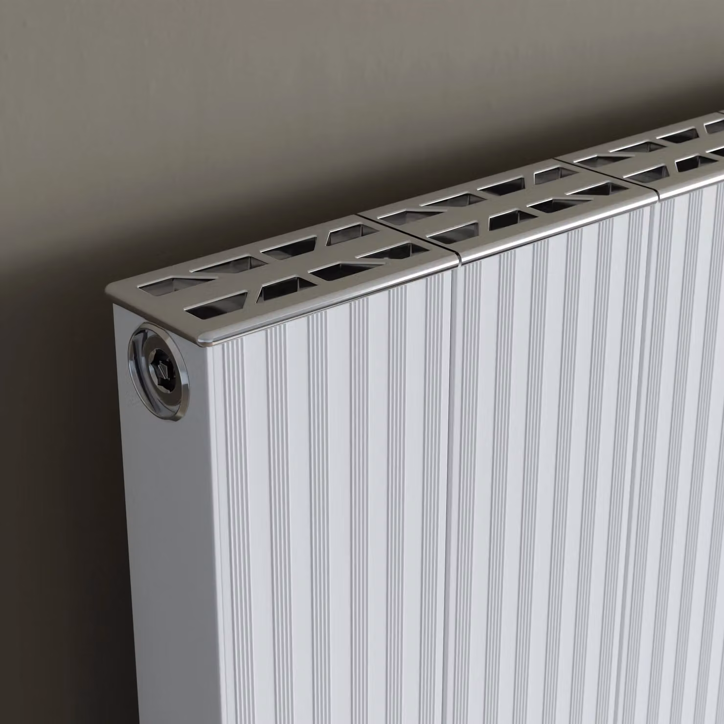 Agadon Madrid Designer Aluminium Radiator in White, W/H: 180 x 40 cm – 3