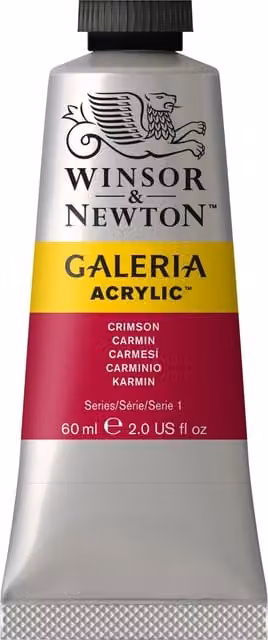 Winsor & Newton Galeria Acrylic Paint, Crimson, 60 ml – 1