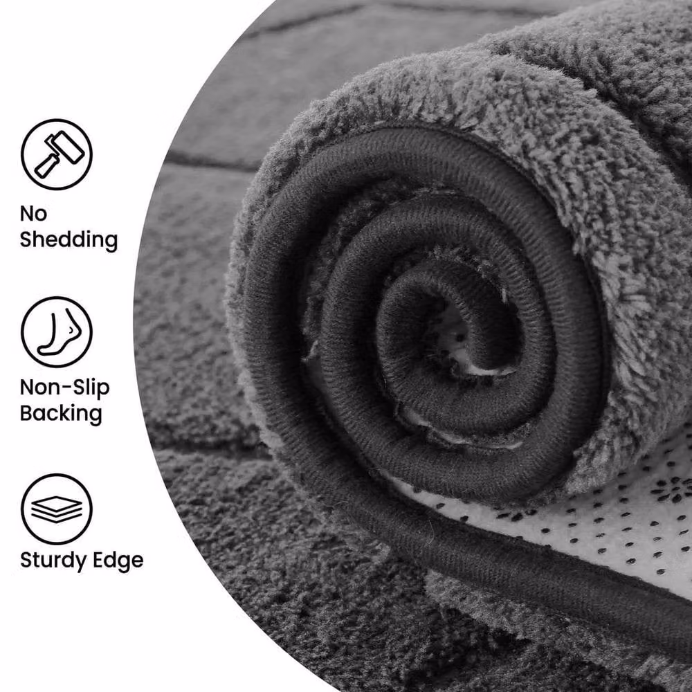 SPETLEK Dark Grey Fluffy Shaggy Rug for Living Room or Bedroom, W: 300 cm, D: 200 cm – 4