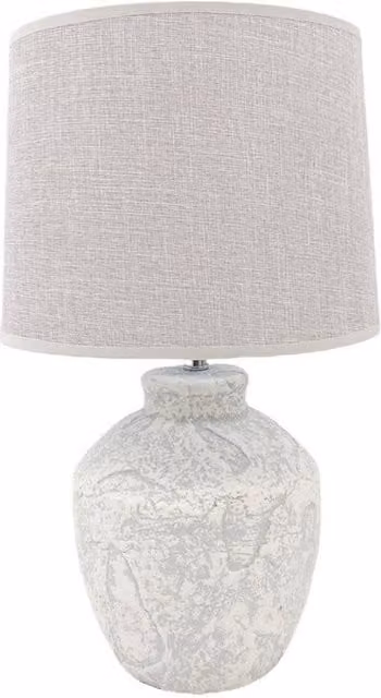 Minster Ceramic Table Lamp in Beige, W/D/H: 20 x 20 x 51 cm – 1