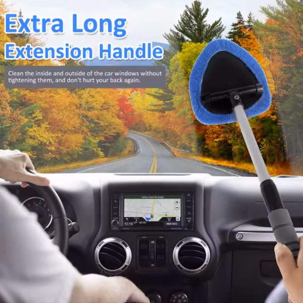EONLION Blue Extendable Windshield Cleaner Tool, 100 cm – 3