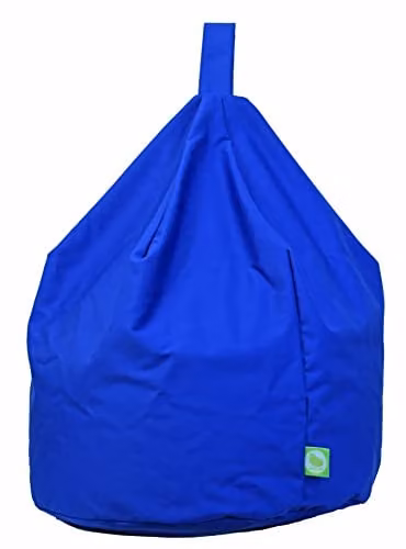BeanLazy Childrens Cotton Bean Bag with Polystyrene Beads in Blue