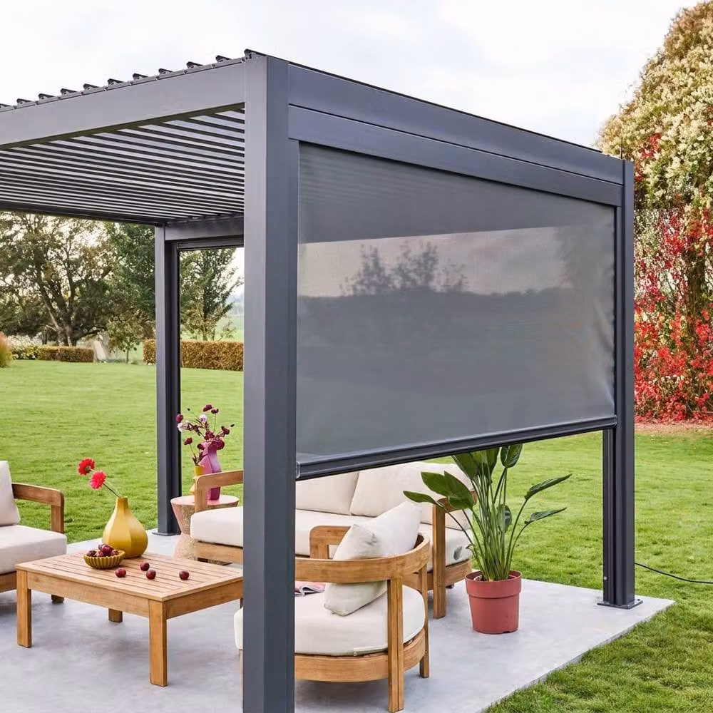 Sweek 3m Aluminium Privacy Screen for Triomphe in Dark Grey – 2