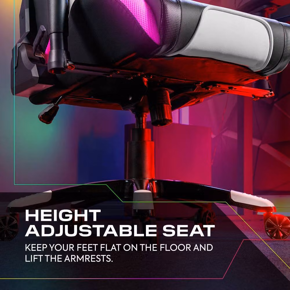 X Rocker Agility eSport Ergonomic Gaming Chair in Black and Multicolour with Synthetic Leather and Adjustable Armrests – 2