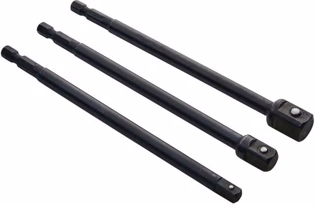 Bluespot Tools 3 Piece Impact Socket Adaptor Set in Black and Multicolour