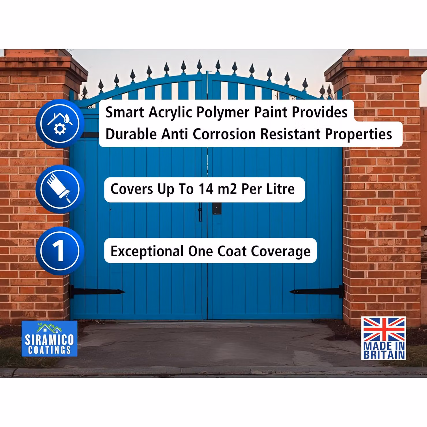Siramico Coatings Direct To Rust Satin Paint in Anthracite Grey – 2