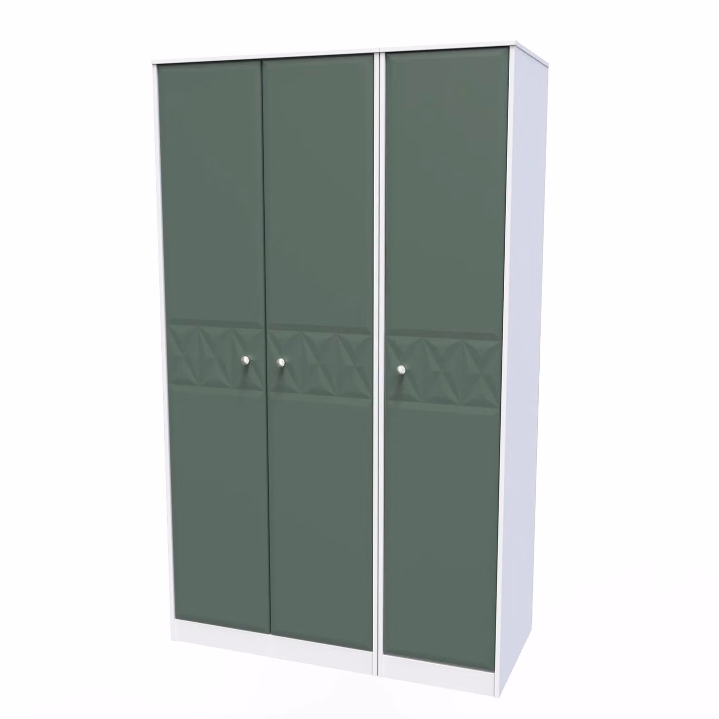 Ready Assembled 2 U Toledo 3 Door Wardrobe in Green – 2