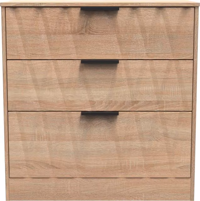 Ready Assembled 2 U Washington 3 Drawer Deep Chest in Light Oak – 1