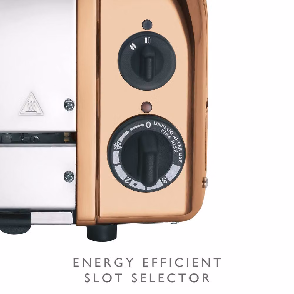 Dualit Classic 2 Slot Metal Toaster with Timer in Copper – 4