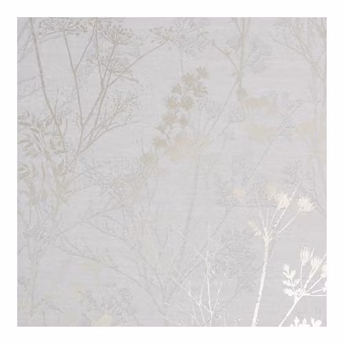 Superfresco Hedgerow Floral Grey and Gold Botanical Wallpaper, W: 52 cm, H: 1000 cm