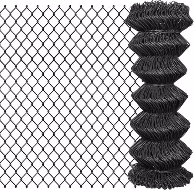 Berkfield Home Grey PVC Coated Steel Chain Link Fence 15 x 1 m – 1