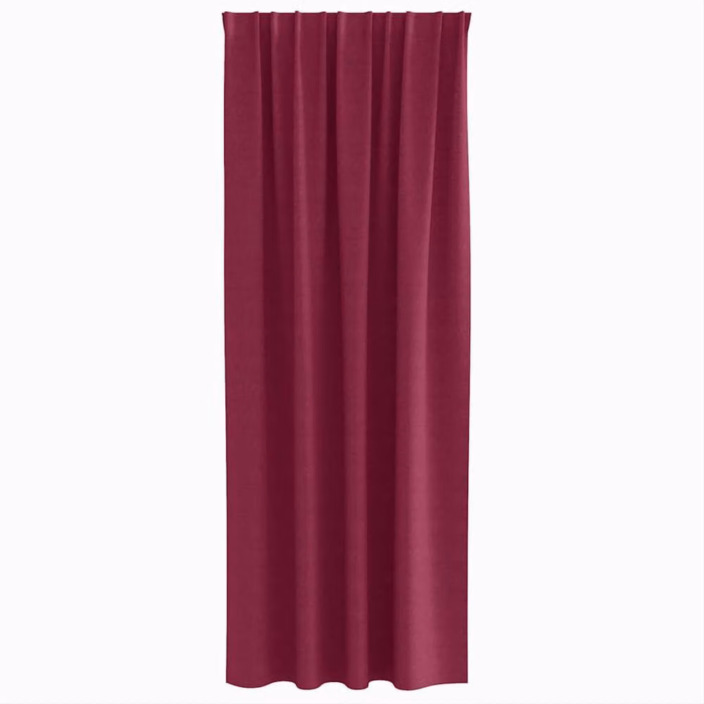 Berkfield Home Modern Opaque Polyester Curtains, 2 Pack, Red, W/H: 140 x 260 cm – 3