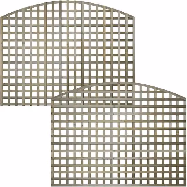 Premier Garden Supplies Woven Wood Garden Arch Trellis Panel, Set of 4, Height: 140 cm