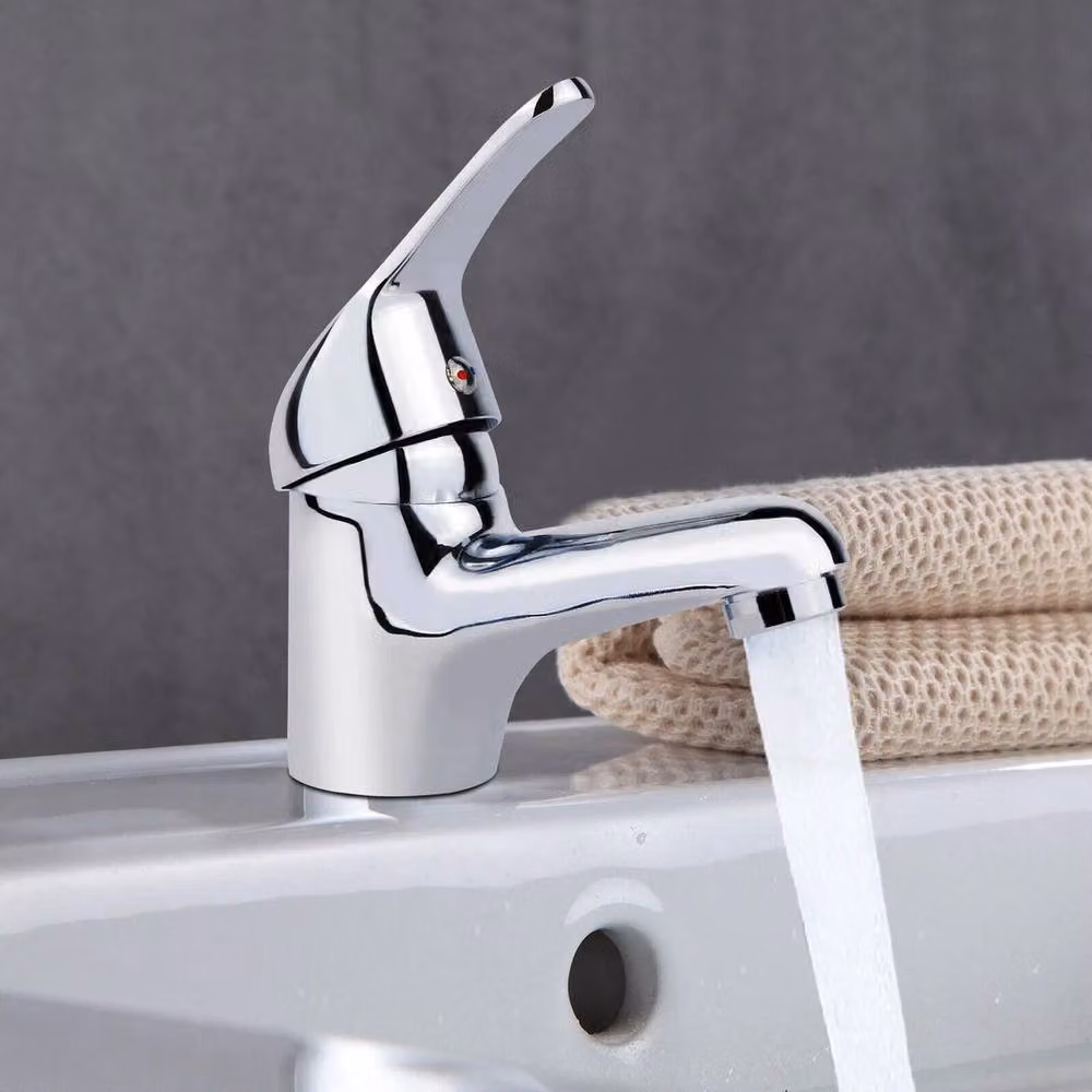 PAWNORA Chrome Brass Cloakroom Basin Mixer Tap in Silver – 3
