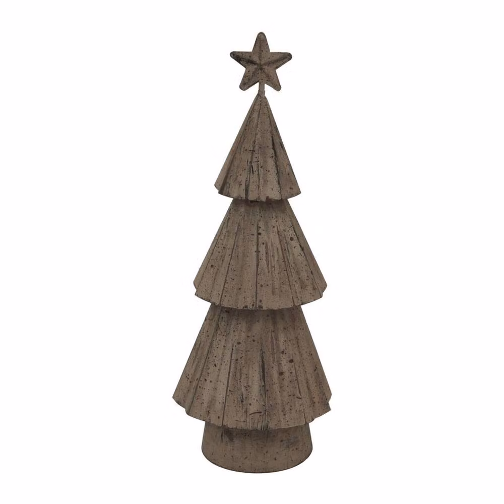 Lemon Pavilion Rustic Bough Christmas Tree with Star in Brown, W8 x D6 x H23 cm – 2