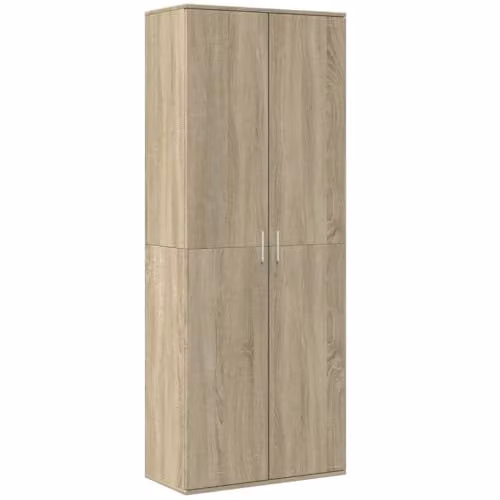 vidaXL Modern Highboard in Brown, W/D/H: 70 x 35 x 180 cm