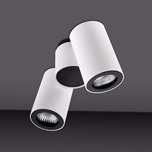 Netlighting Pipe Double Adjustable Ceiling Light with 2 x GU10 LED Bar in White or Black – 2