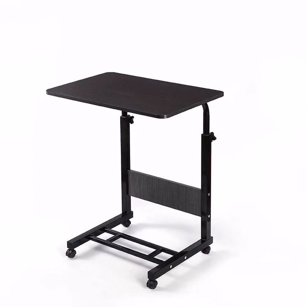 EONLION Black Portable Laptop Table with Height Adjustable Folding Top and Castors – 3