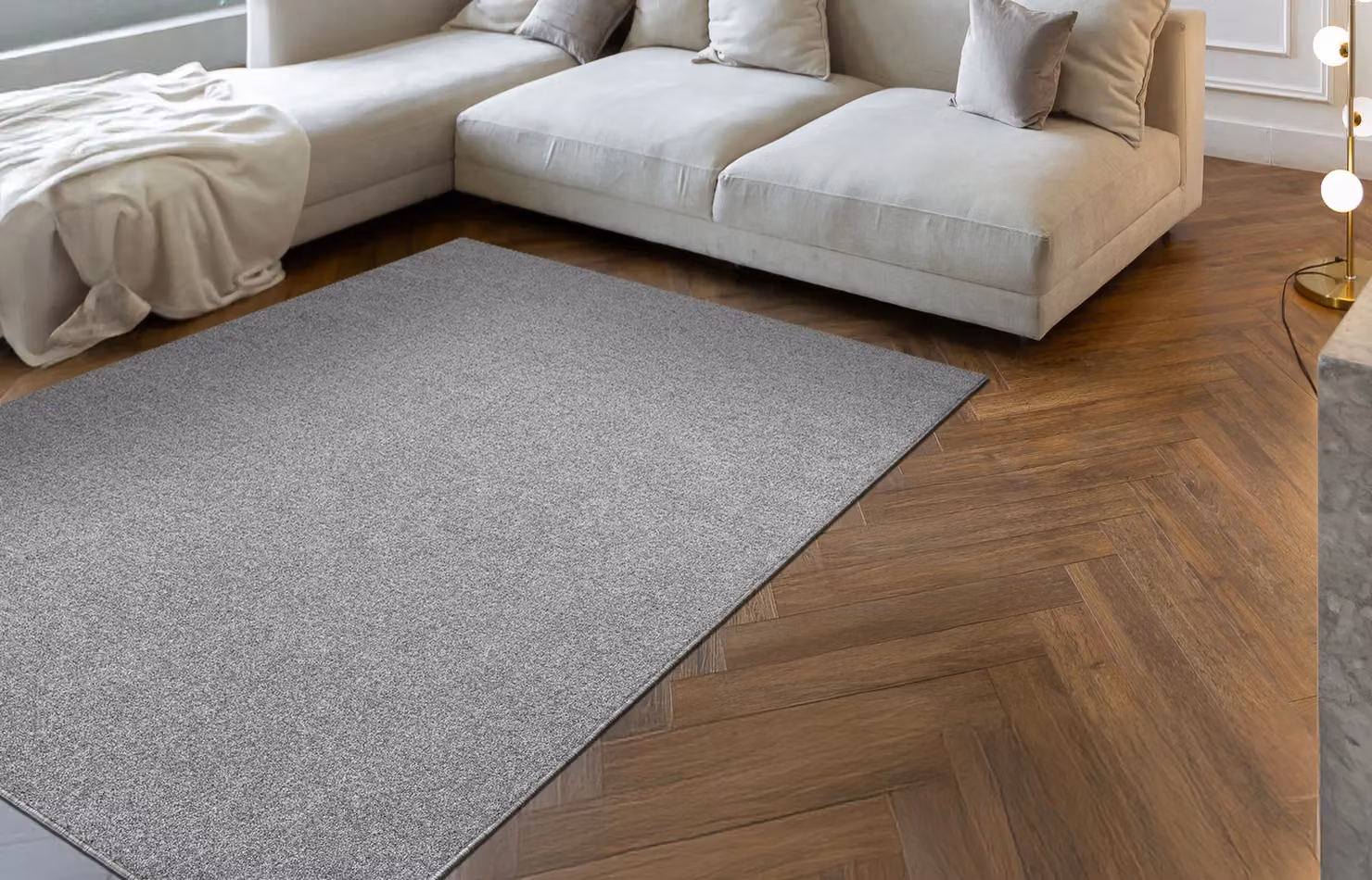 RugsX Eton Plus Modern Grey Rectangular Rug, W: 200 cm, L: 300 cm – 3