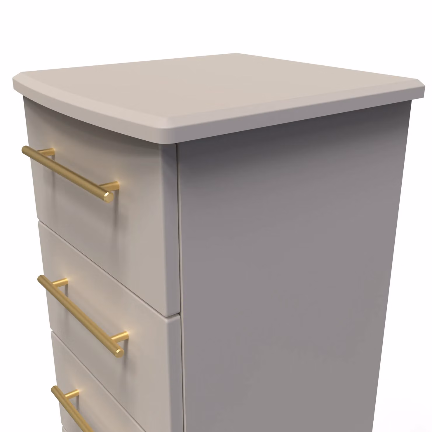 2 U Helmsley 5 Drawer Tallboy in Taupe/Beige, Ready Assembled – 2