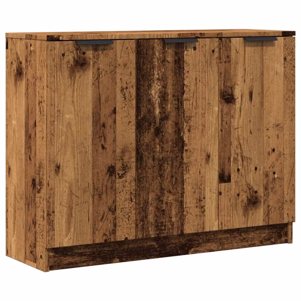 Berkfield Home Rustic Old Wood Sideboard in Brown, W/D/H: 90.5 x 30 x 70 cm – 3