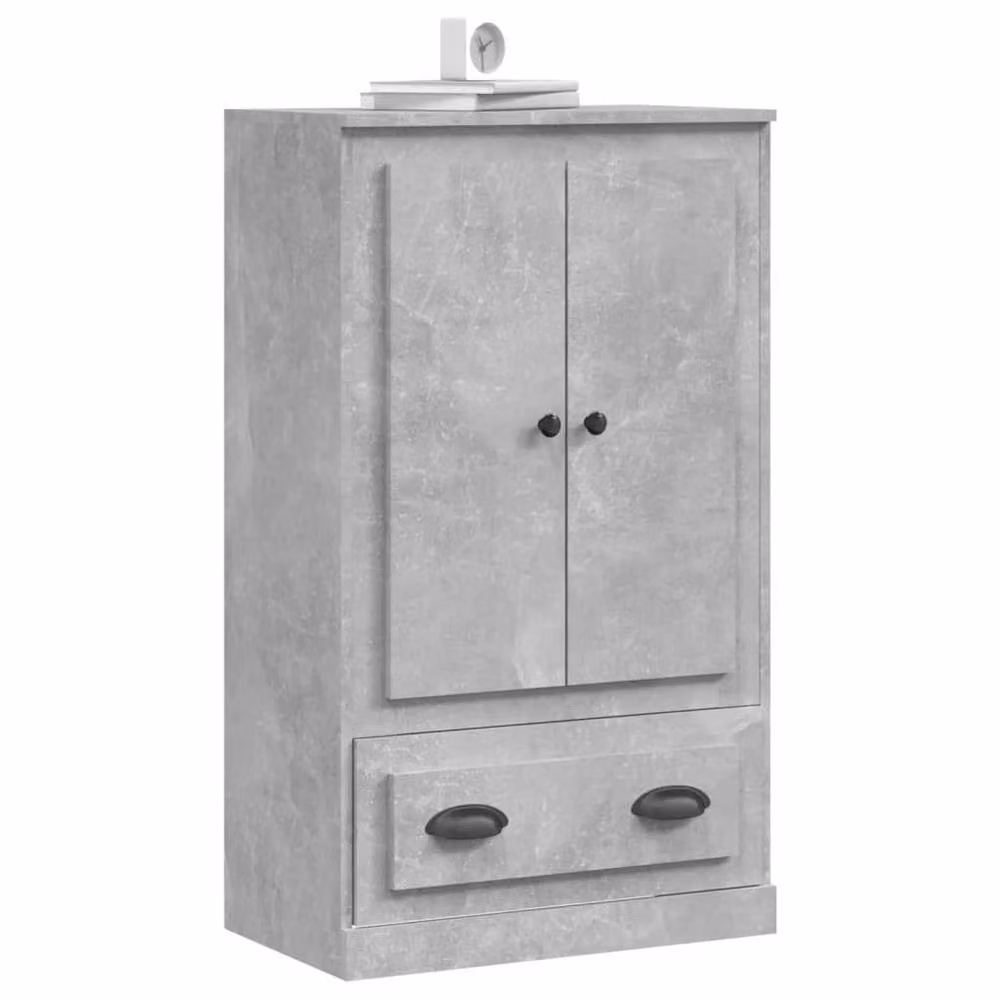 Berkfield Home Modern Highboard in Concrete Grey, W/D/H: 60 x 35.5 x 103.5 cm – 2