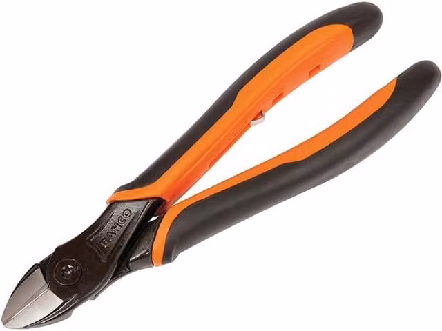 Bahco 2101G Ergo Side Cutting Pliers in Orange and Black, 125 mm