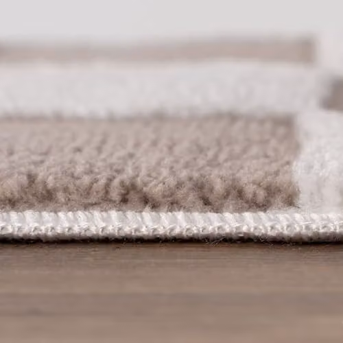 THE RUGS Loft Collection Modern Textured Living Room Area Rug, Checkerboard Beige, W: 200 cm, D: 290 cm – 2