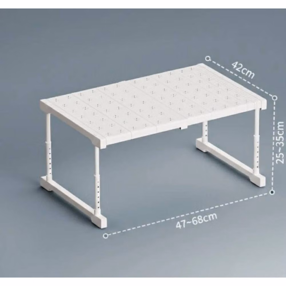 Kelvenix Adjustable Expandable Closet Organizer Shelf Insert in White – 2