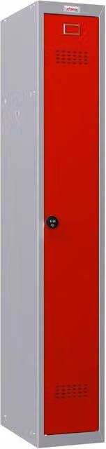 Phoenix Safe Company PL1130GRC Personal Locker in Grey and Red with Combination Lock, H 180 cm x W 100 cm
