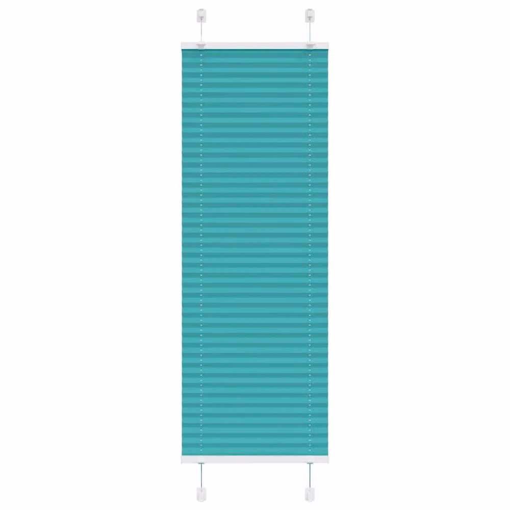 Berkfield Home Single Pleat Fabric Blind in Petrol Green, W: 40 cm, H: 100 cm – 2