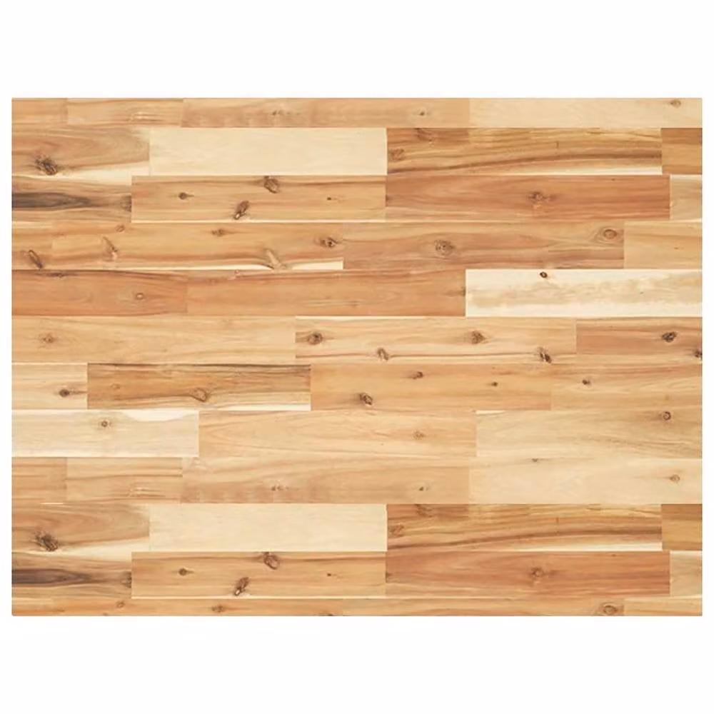 Berkfield Home Solid Wood Acacia Desk Top, Oil Finished, Brown, W: 100 cm, D: 60 cm, H: 4 cm – 1