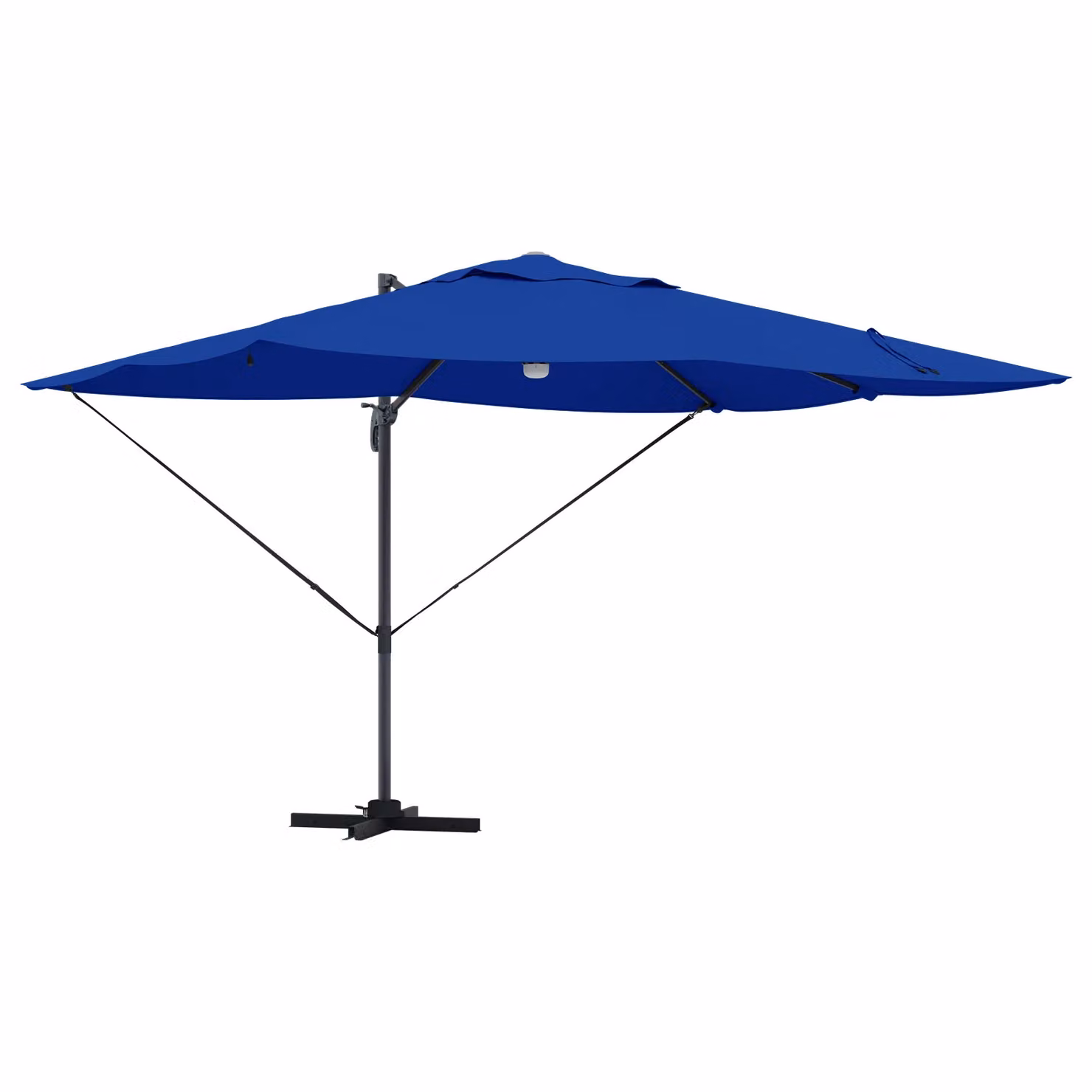 Berkfield Home Azure Blue Cantilever Garden Umbrella with Polyester Canopy – 2