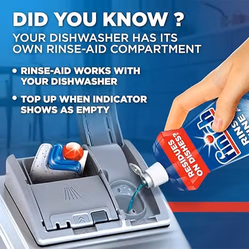 Finish Dishwasher Rinse and Shine Aid Lemon 2.4L (6 x 400ml) – 4