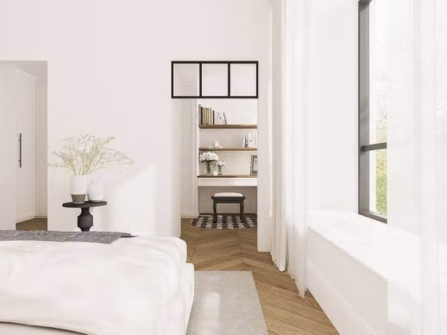 Vente-unique Triple Powder-Coated Aluminium Workshop Transom with Glass, Black, W: 93 cm, H: 40 cm