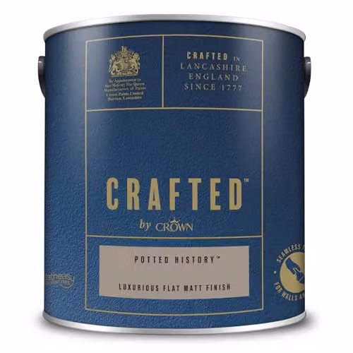Crown Crafted Matt Emulsion Paint in Warm Rich Beige, 2.5L – 4