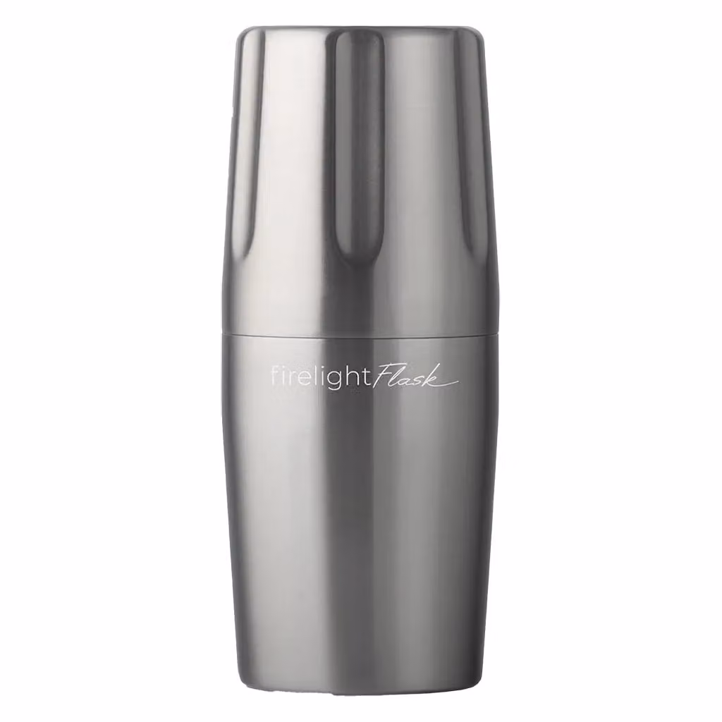 High Camp Firelight 375 Flask, Silver Stainless Steel Vacuum Insulated Whiskey Flask, 375 ml – 2
