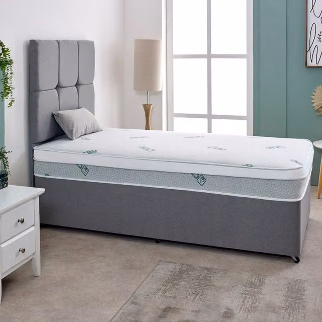 Starlight Beds White Spring Mattress, W/D/H: 180 x 200 cm