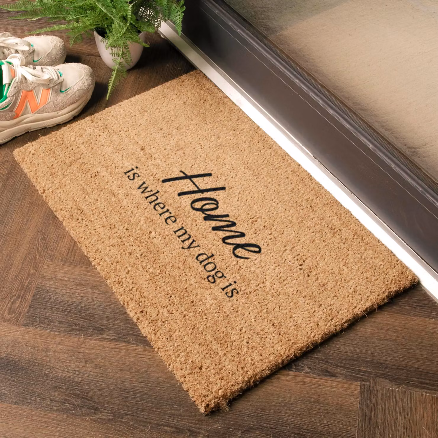 Artsy Mats Is Where My Dog Is Coir Doormat, Brown, W: 60 cm, D: 40 cm – 2