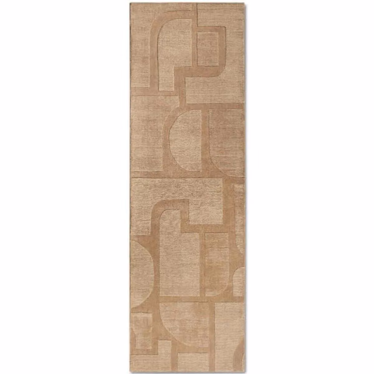 Villeroy & Boch 1906 Alexis Wool Rug in Beige with Geometric Design, W/D/H: 80 x 250 cm – 2