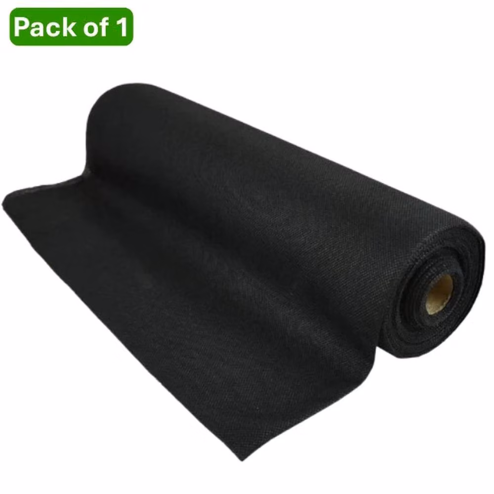 FLAVORA Heavy Duty Weed Control Fabric Ground Cover, Black, 1.25 kg – 2